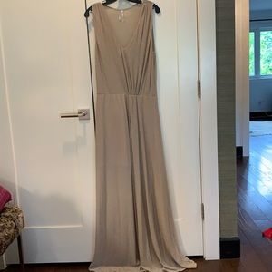 NEW MASKA Gold lurex maxi dress.